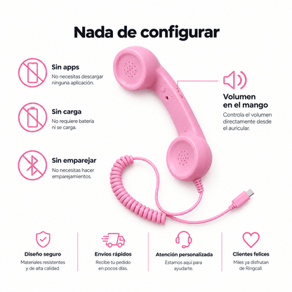 Teléfono retro para móvil